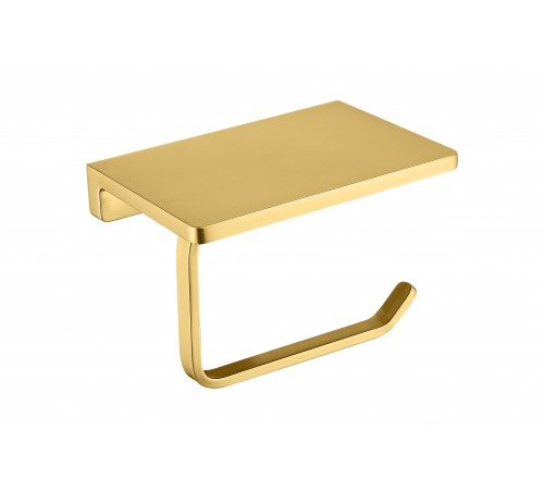 Бумагодержатель с полкой (матовое золото ) 9503 matt gold (20шт)