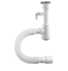 Сифон Чик 1 1/4 х 32 с носиком и с гофрой 32-40-50  (650мм) Орио М-32720