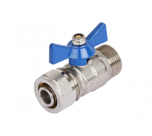 Кран шаровый (бабочка) МП 16Ц*1/2 М ТИМ (100/25)