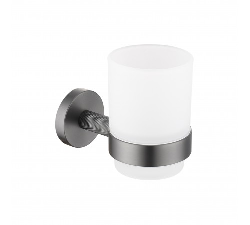 Настенный стеклянный стакан  (оруж. сталь ) 9525 Gun Kern (20шт)