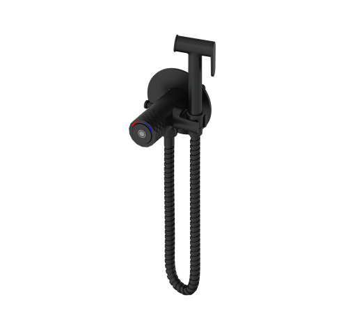 Смеситель для биде с держ. в комлекте  (встроенный) 4040 black Kern (12 шт)