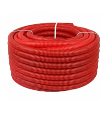 Гофрированная труба 20 красный 30 м