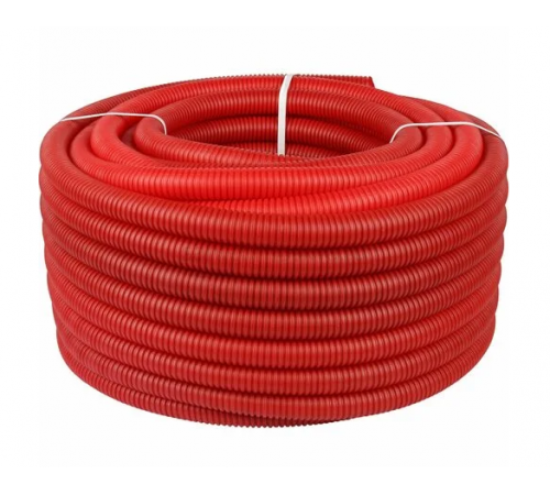 Гофрированная труба 20 красный 30 м