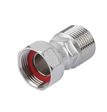 Полусгон с нак. гайкой и нр. резьбой 1 1/2*1  ZEISSLER (60/5) никел.