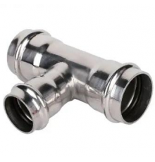 Трехраструбный пресс-тройник из нерж.стали 28*18*28mm(30/5) Zeissler