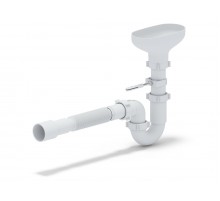 Сифон Ани 1 1/2 х 40 прямоточный с разрывом струи с гофрой 40*40/50 DR0115 (50/шт)