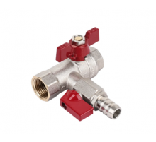 Кран шаровый с обратным клапаном и дренажом 1/2 Тим (24/12)