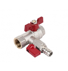 Кран шаровый с обратным клапаном и дренажом 1/2 Тим (24/12)