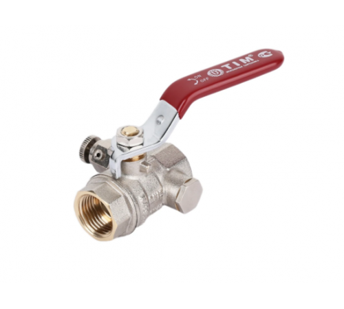 Кран шаровый Муфтовый с Дренажем и Воздухоотводчиком 1 Тим (14/7)