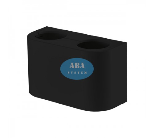 Декоротивная крышка для мультифлекса   ЧЕРНАЯ  (25/шт) ABA SYSTEM