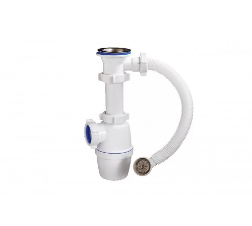 Сифон бутылочный 1 1/2 х 40, с круглым перел. Орио А-5004  (40/1)