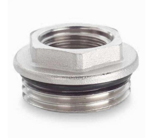 Футорка с упл. кольцом __"никель" 1" х 3/4 Тим (220/10)