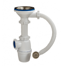 Сифон 3 1/2  для керамогр. мойки с перел. круг ОРИО А-5007 (30/шт)