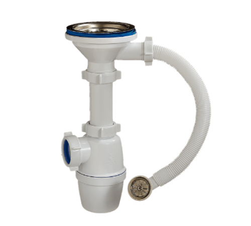 Сифон 3 1/2  для керамогр. мойки с перел. круг ОРИО А-5007 (30/шт)