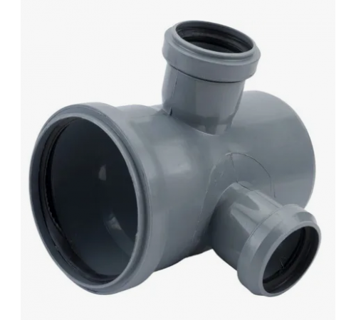 Крестовина двухпл.  кан    ПВХ 110х110х 50 х50    90 гр Политэк (30 шт)