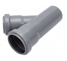 Тройник  ПВХ    50х50    45гр  Политэк (50/шт)