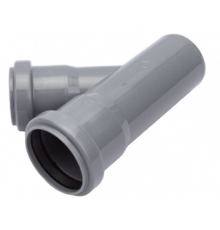 Тройник  ПВХ    50х50    45гр  Политэк (50/шт)