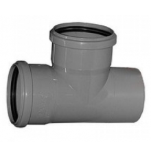 Тройник  ПВХ   110 х110  90*гр  Политэк (30/шт)