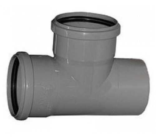Тройник  ПВХ   110 х110  90*гр  Политэк (30/шт)