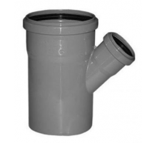 Тройник  ПВХ   110 х50    45гр  Политэк (50/шт)