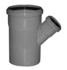 Тройник  ПВХ   110 х50    45гр  Политэк (50/шт)