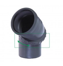 Отвод     ПВХ   50  у н и в е р с а л ь н ы й Политэк (25/шт)