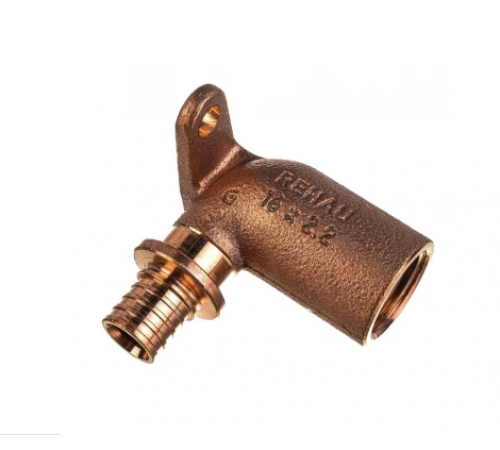 Уголок установач. 16 х 1/2 Rehau бронза Удлин.  (Красный)  (50/шт)