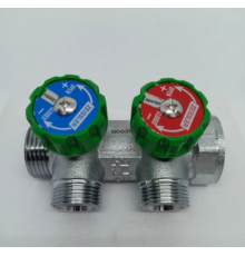 Коллектор регулирующий  под плоскую прокладку 3/4*1/2 -2 выхода. Zeissler (20/1)