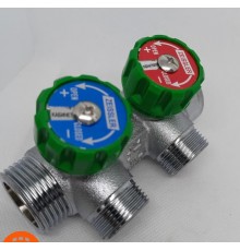 Коллектор регулирующий  под Евроконус 1*3/4 (евроконус)-2 выхода Zeissler (20/1)