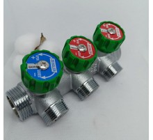 Коллектор регулирующий  под Евроконус 1*3/4 (евроконус)-3 выхода Zeissler (16/1)