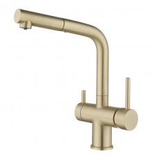 Смеситель для кухни под фильтр выдвиж.  2062 matt gold  Kern (5/шт)