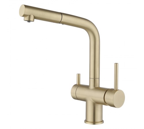 Смеситель для кухни под фильтр выдвиж.  2062 matt gold  Kern (5/шт)