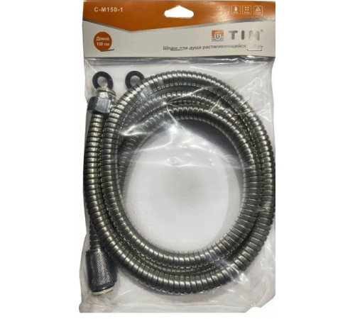 Шланг  для душа 1,5м метал. (50/1шт)  ТИМ