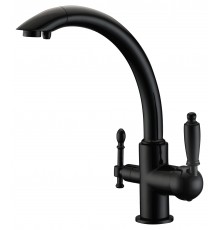 Смеситель для кухни  круг.  2041 Black Kern  (8 шт) А К Ц И Я