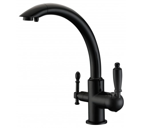 Смеситель для кухни  круг.  2041 Black Kern  (8 шт) А К Ц И Я