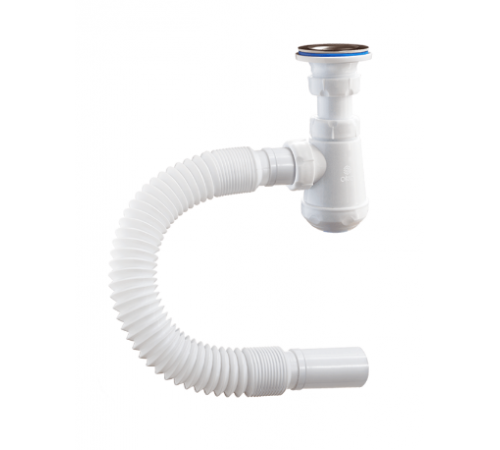 Сифон Чик 1 1/4 х 32 бутылочный с гофрой 32-32 (650мм) Орио М-32019