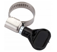 Хомут червячный 16-25 НЕРЖ (100 ШТ)  с ручкой Россия