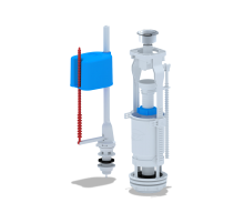 Набор с нижней подводкой пластик кнопка хром  Ани WC6550M(20/шт)