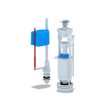 Набор с нижней подводкой пластик кнопка хром  Ани WC6550M(20/шт)