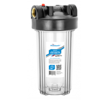 Магистральный фильтр для воды. прозрачный корпус 10л  Аквабрайт