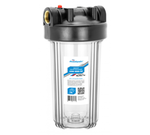 Магистральный фильтр для воды. прозрачный корпус 10л  Аквабрайт