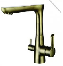 Смеситель для кухни под фильтр Г-образ. 2065 (перевыпуск 2064) Bronze Kern
