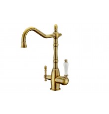 Смеситель для кухни под фильтр 2038 А бронза (бел руч)  Kern(8/шт)