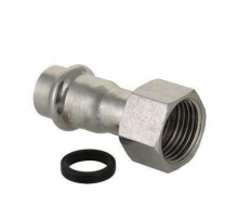 Пресс-фитинг из нерж..  стали 18 mm х 3/4 с накид. гайкой  (110/5) Zeissler