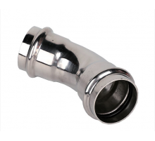 Двухраструбный пресс-угольник 45° из нержавеющей стали 18*18 (100/5) Zeissler