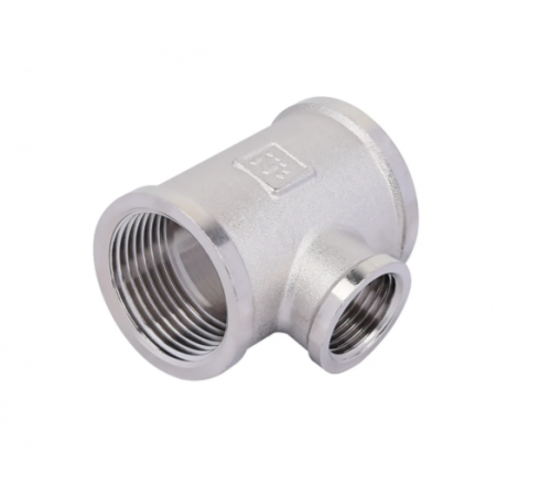 Тройник 3/4 х 1/2 х 3/4 В/В/В никель (70/10)  ZEISSLER