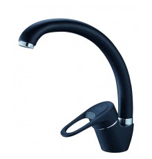 Смеситель для кухни черный  LOP4-A043KB SOLONE