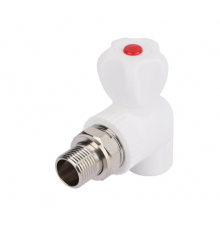 Кран ппр угл.. 25 х 3/4 радиаторный Тим (40/1) СТАЛЬ