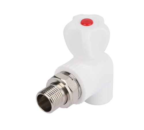 Кран ппр угл.. 25 х 3/4 радиаторный Тим (40/1) СТАЛЬ