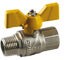 Кран шар. для Газа 1 г/ш бабочка TIM (32/8)